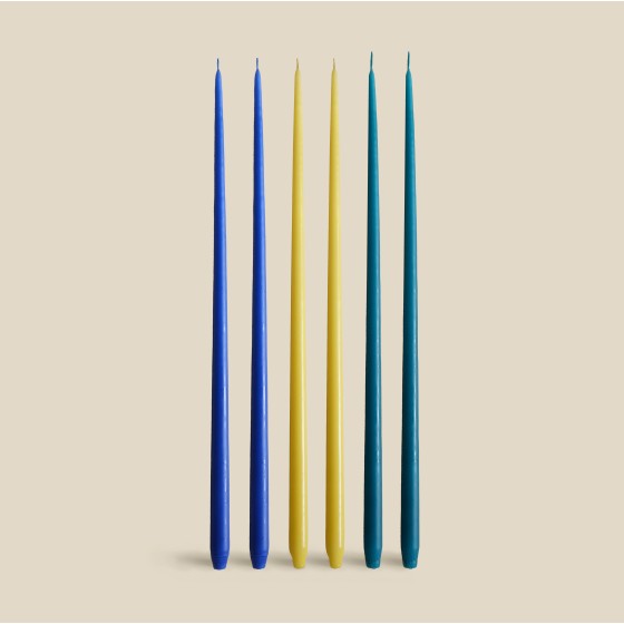 Velas Slim candelabro mate,...