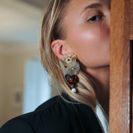 Maxi Pendientes Rosa de...