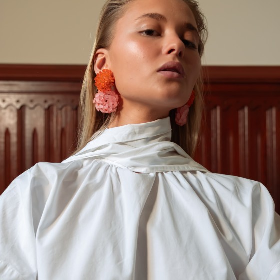 Pendientes Alkekengi Rosa